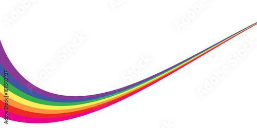 LGBT rainbow flag banner. Pride Month design concept. Gay parade celebration. Vector illustration eps10.