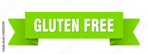 gluten free ribbon isolated on transparent background. gluten free ribbon