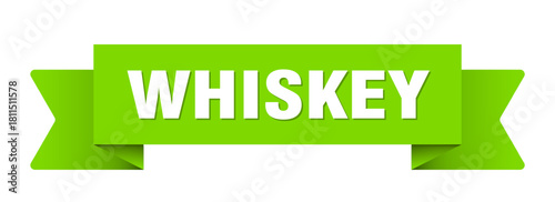 whiskey ribbon isolated on transparent background. whiskey ribbon