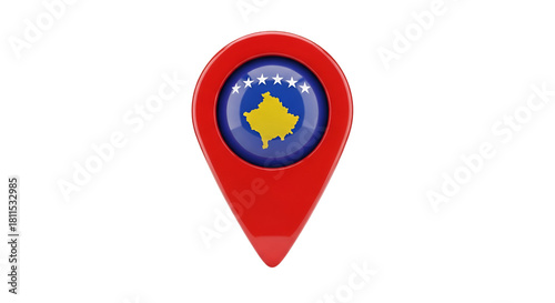 Kosovo Location Marker: A vibrant location pin featuring the map and flag of Kosovo, symbolizing the heart of Kosovo, the heart of Kosovo Free Download Kosovo Location Marker: A vibrant location pin featuring the map and flag of Kosovo, symbolizing the heart of Kosovo, the heart of Kosovo - GFXLoad