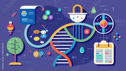 A colorful and vibrant background with various elements such as a tree, a book, a clock, and a calendar. The background is blue, and the elements are arranged in a way that creates a sense of movement