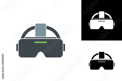 Modern virtual reality headset design symbolizing advanced digital experiences, immersive gaming, and future technological innovation in augmented and simulated environments