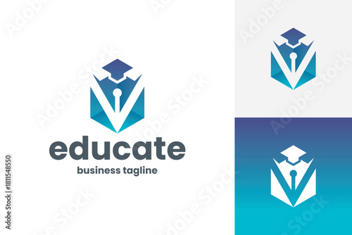 pen education logo vector