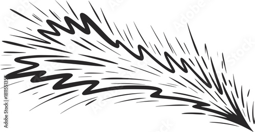 Abstract Dark Gray Jagged Burst Effect