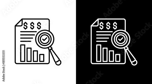 Audit With Icon Set Design