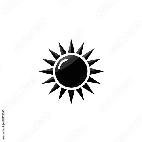 Sun   vector icon illustration design for summer weather