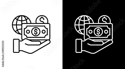 Payroll With Icon Set Design