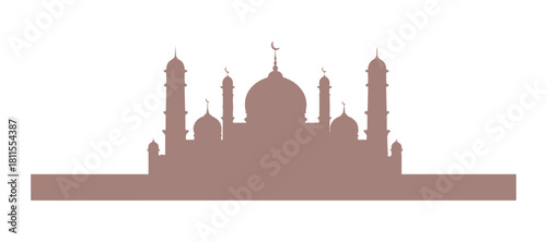 Islamic banner design celebrating Milad un Nabi, complete with a mosque

