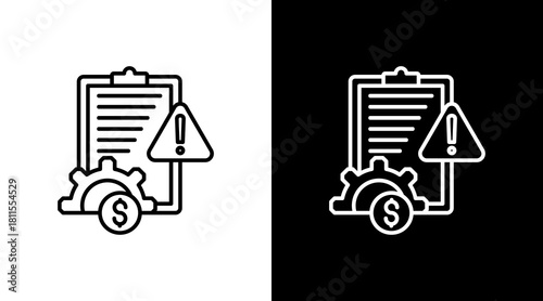 Risk Management With Icon Set Design
