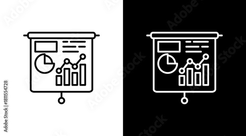 Business Analysis With Icon Set Design