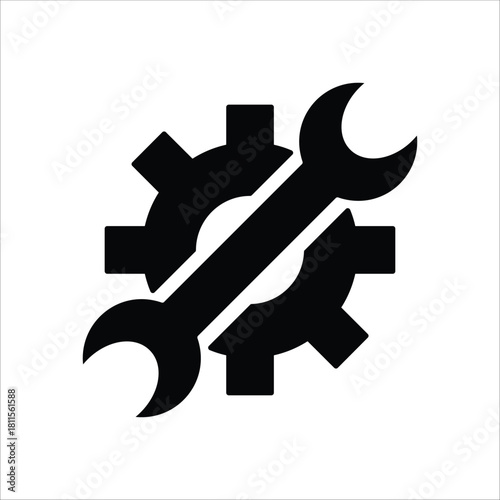 repairing icons. simple solid vector