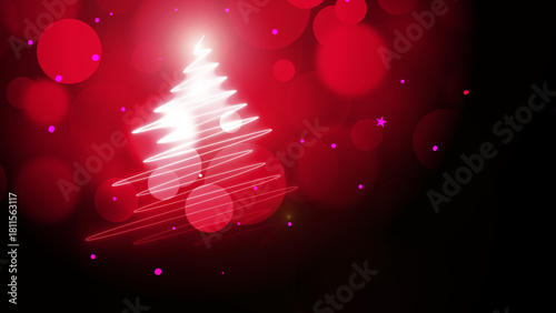 albero di natale, cartolina di natale, albero, natale