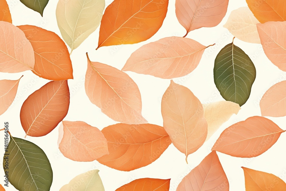 Obraz premium Autumn leaves pattern for textile design and home decor