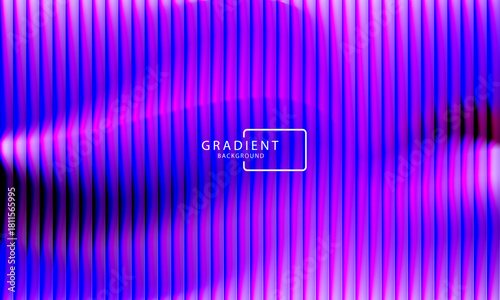 Vibrant gradient pattern with vertical glowing neon lines blending smooth and radiant colors. Minimalistic and futuristic abstract background perfect for creative digital designs. Vector illustration