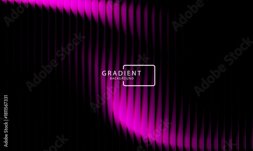 Vibrant gradient pattern with vertical glowing neon lines blending smooth and radiant colors. Minimalistic and futuristic abstract background perfect for creative digital designs. Vector illustration