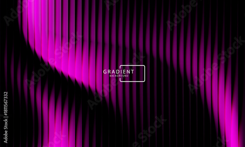 Vibrant gradient pattern with vertical glowing neon lines blending smooth and radiant colors. Minimalistic and futuristic abstract background perfect for creative digital designs. Vector illustration