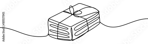 Continuous line vector illustration of stacked papers and newspapers. Eco concept of tree preservation, recycling, and sustainability, isolated on transparent background