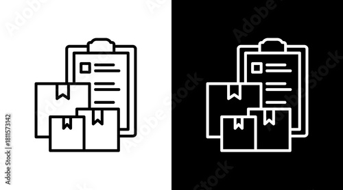 Inventory With Icon Set Design