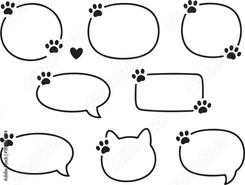 Cute paw print frames for pet lovers projects