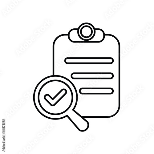 evidence icons. simple line vector