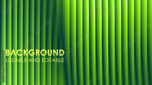 A smooth vertical bar pattern blending deep teal to bright lime green with a dynamic lighting effect for design