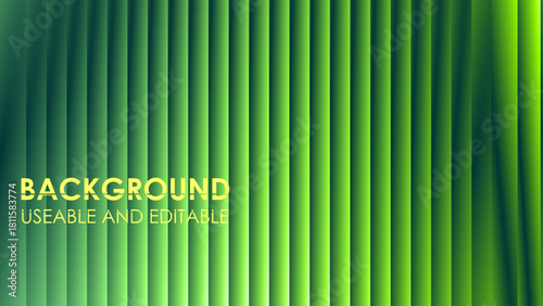 A smooth vertical bar pattern blending deep teal to bright lime green with a dynamic lighting effect for design