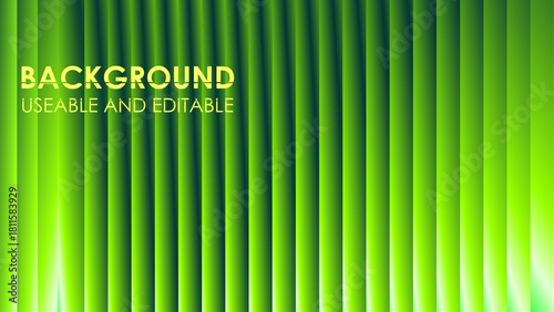 A smooth vertical bar pattern blending deep teal to bright lime green with a dynamic lighting effect for design