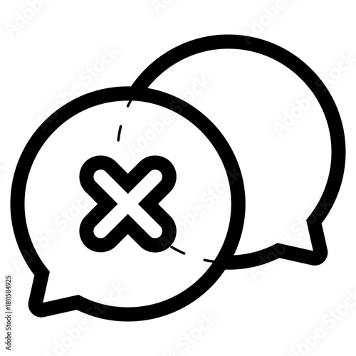 disagreement conversation icon