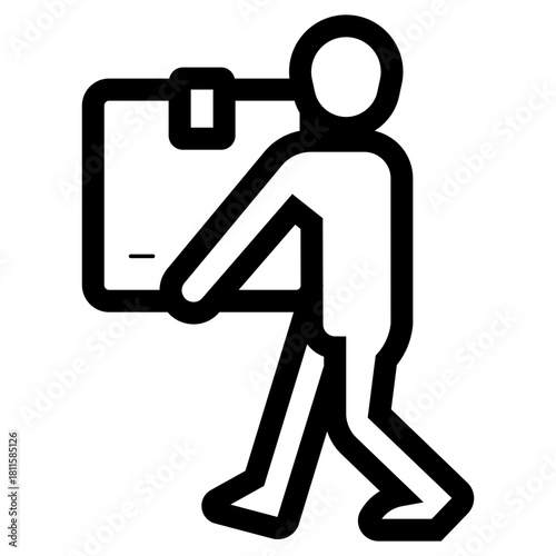 man looting items icon