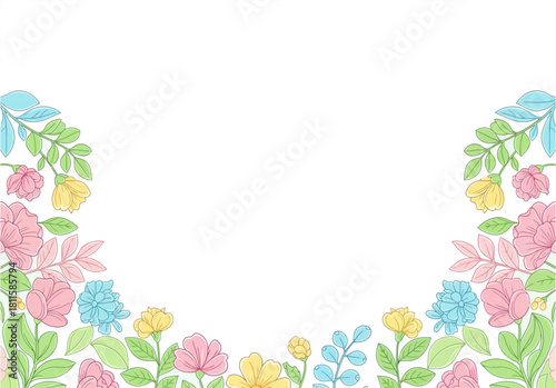 beautiful flower frame