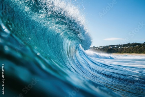 Fototapeta Naklejka Na Ścianę i Meble -  Beautiful wave in New Zealand