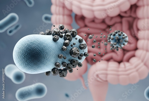 Probiotic Bacteria Binding Heavy Metal Particles for Gut Detox Protection