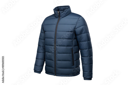 Dark blue puffer jacket for winter 