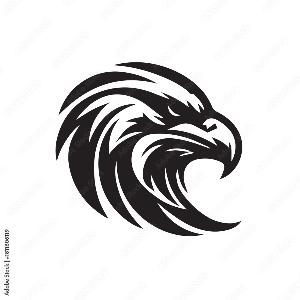 Obraz premium eagle head vector illustration