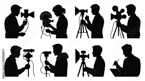 Creative media production team in action