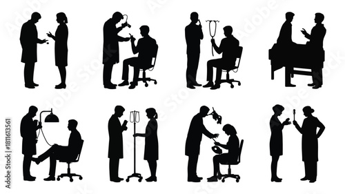 Doctor patient interaction medical staff