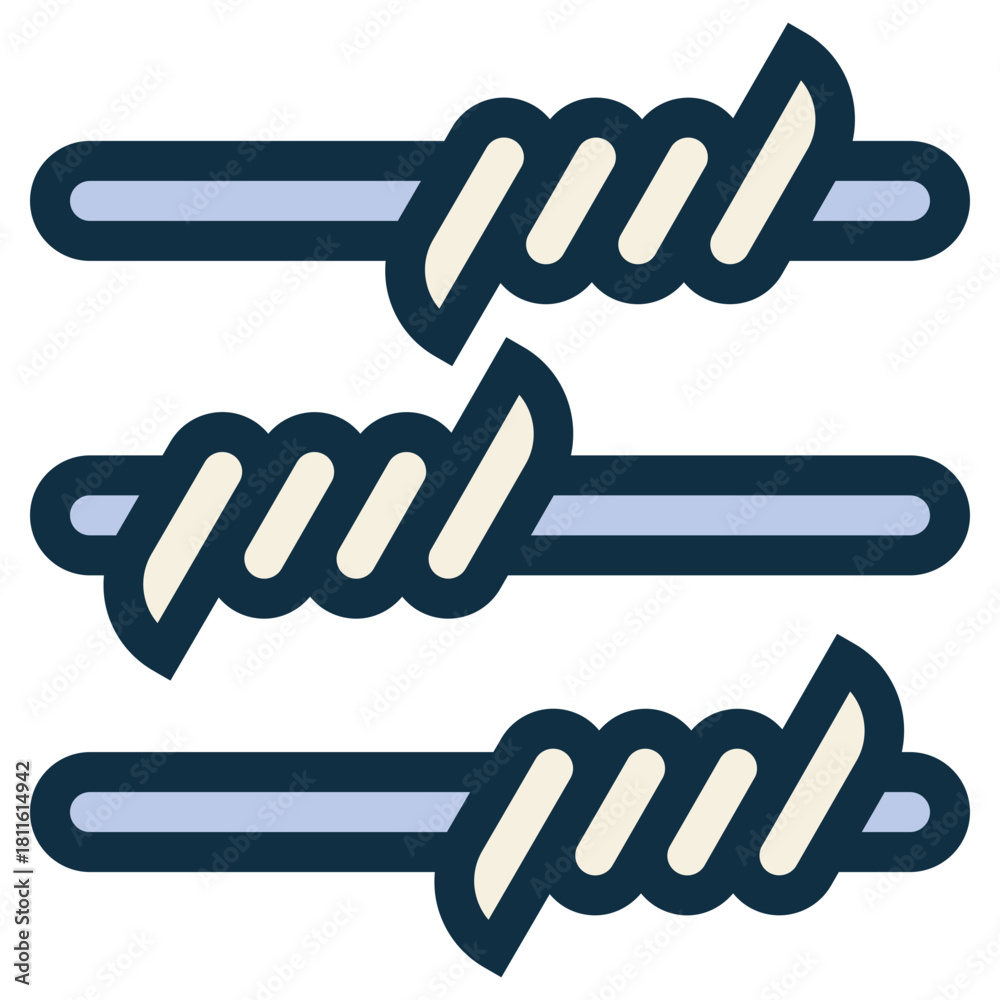 Obraz premium barbed wire icon