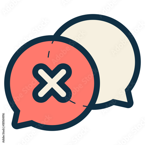 disagreement conversation icon