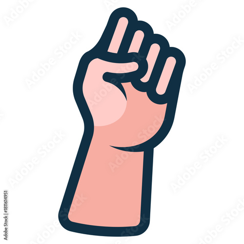 hand fist fight gesture icon