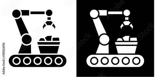 Raw Materials  Icon Set White Style Collection