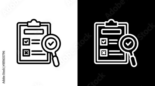 Audit With Icon Set Design