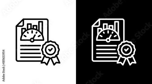 Financial Milestone With Icon Set Design