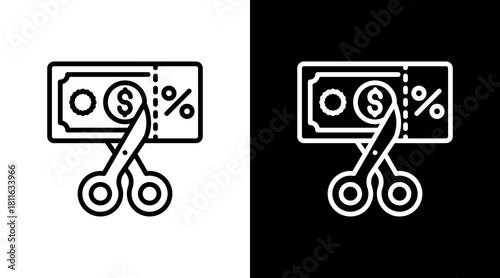 Tax Deduction With Icon Set Design