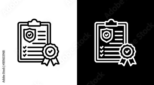 Financial Compliance With Icon Set Design