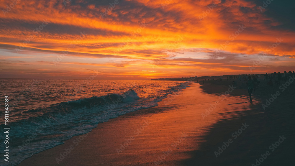 Fototapeta premium sunset over the sea