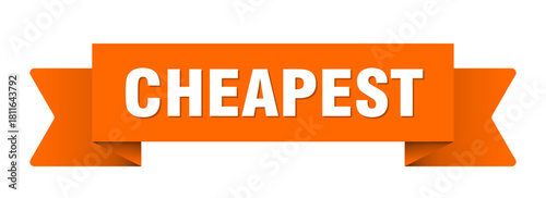 cheapest ribbon isolated on transparent background. cheapest ribbon