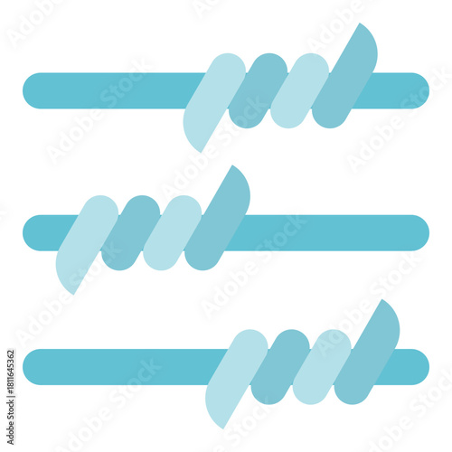 barbed wire flat icon