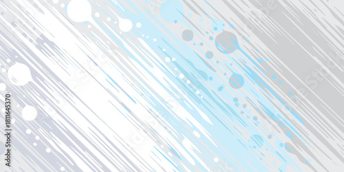 Abstract lines white, gray, blue circles and splashes modern background for web design or digital presentations with dynamic diagonal strokes enhance visual impact