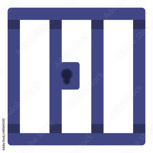 prison jail flat icon