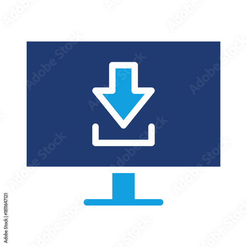 Installation Blue Color Icon